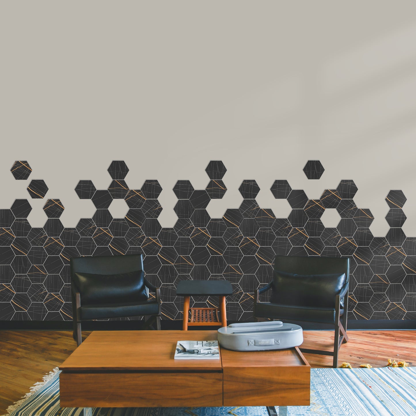 Wall Tile Black Gold