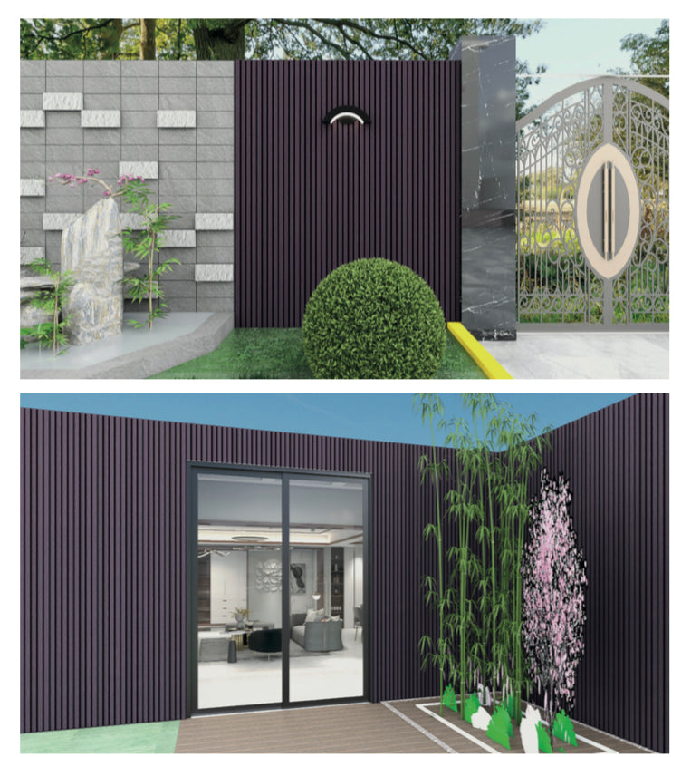 Wall Exterior Panel - Red Oak