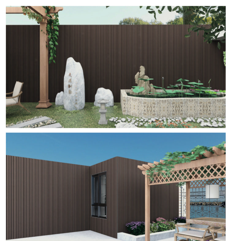 Wall Exterior Panel - Dark Oak