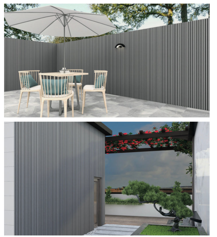 Wall Exterior Panel - Gray Oak